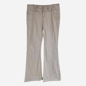 2000s preppy boho wide leg flared khakis
